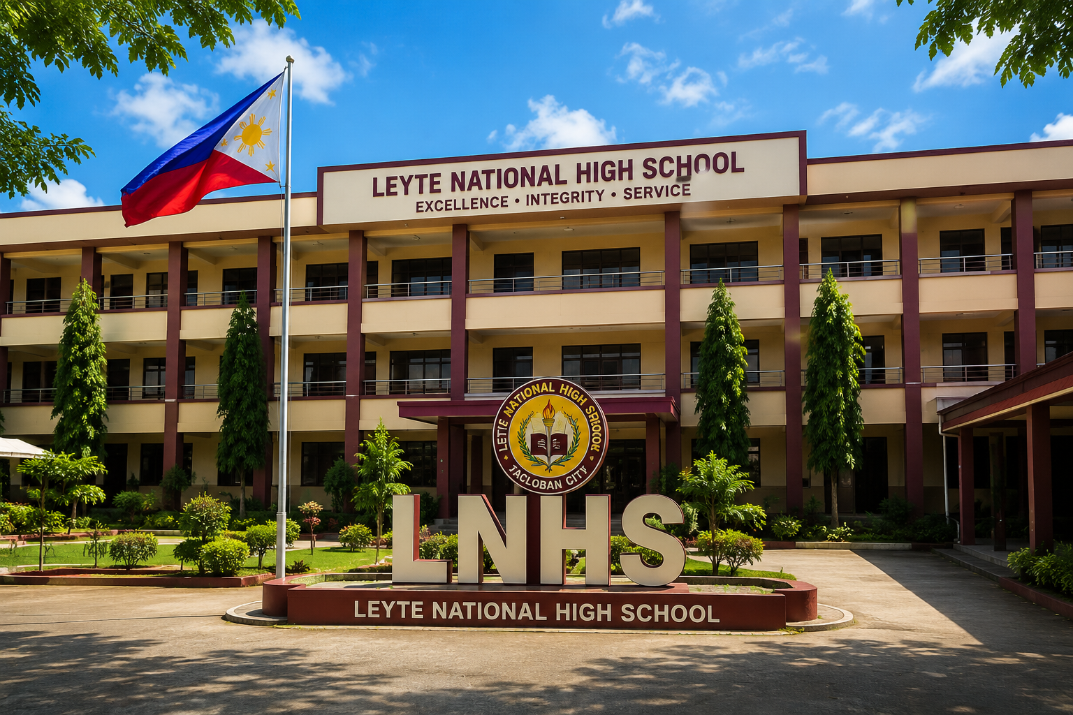 Leyte National High School campus